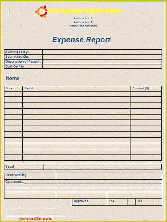 Free Printable Expense Reports Templates Of Microsoft Word Templates Free Expense Report Template