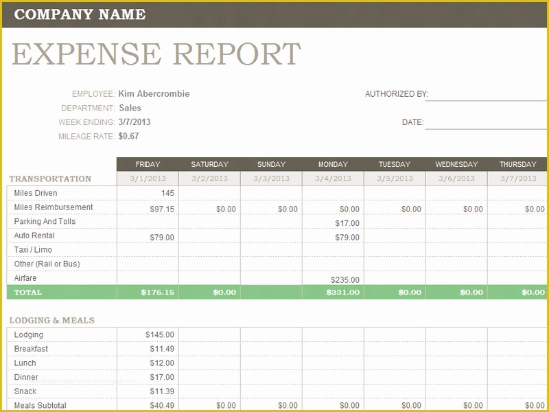 Free Printable Expense Reports Templates Of Weekly Expense Report Template Microsoft Fice Templates