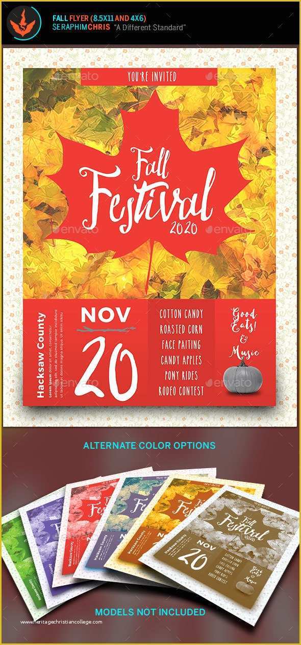Free Printable Fall Festival Flyer Templates Of Fall Festival Flyer Template by Seraphimchris