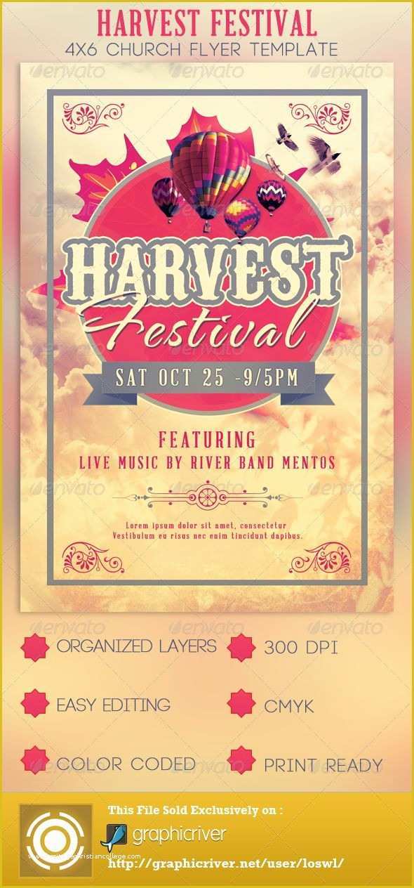 Free Printable Fall Festival Flyer Templates Of Harvest Festival Church Flyer Template