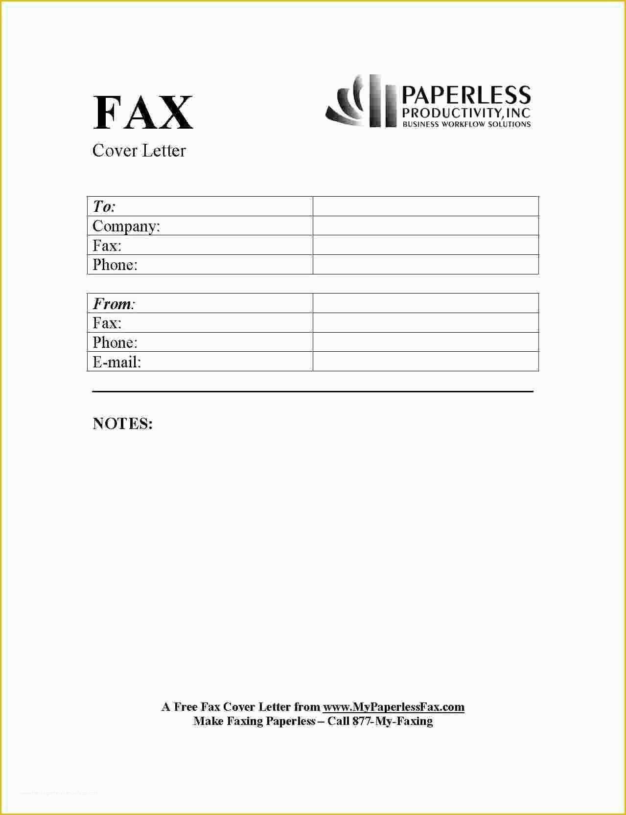 Free Printable Fax Cover Letter Template Of 6 Fax Cover Letter Template