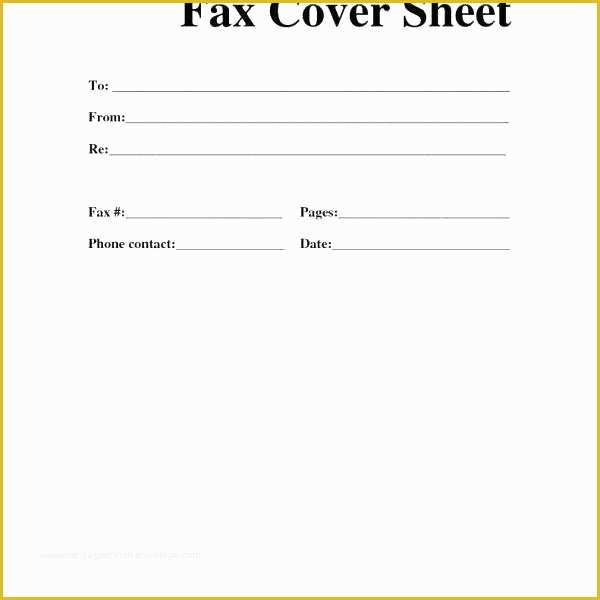 Free Printable Fax Cover Letter Template Of Basic Fax Cover Sheet