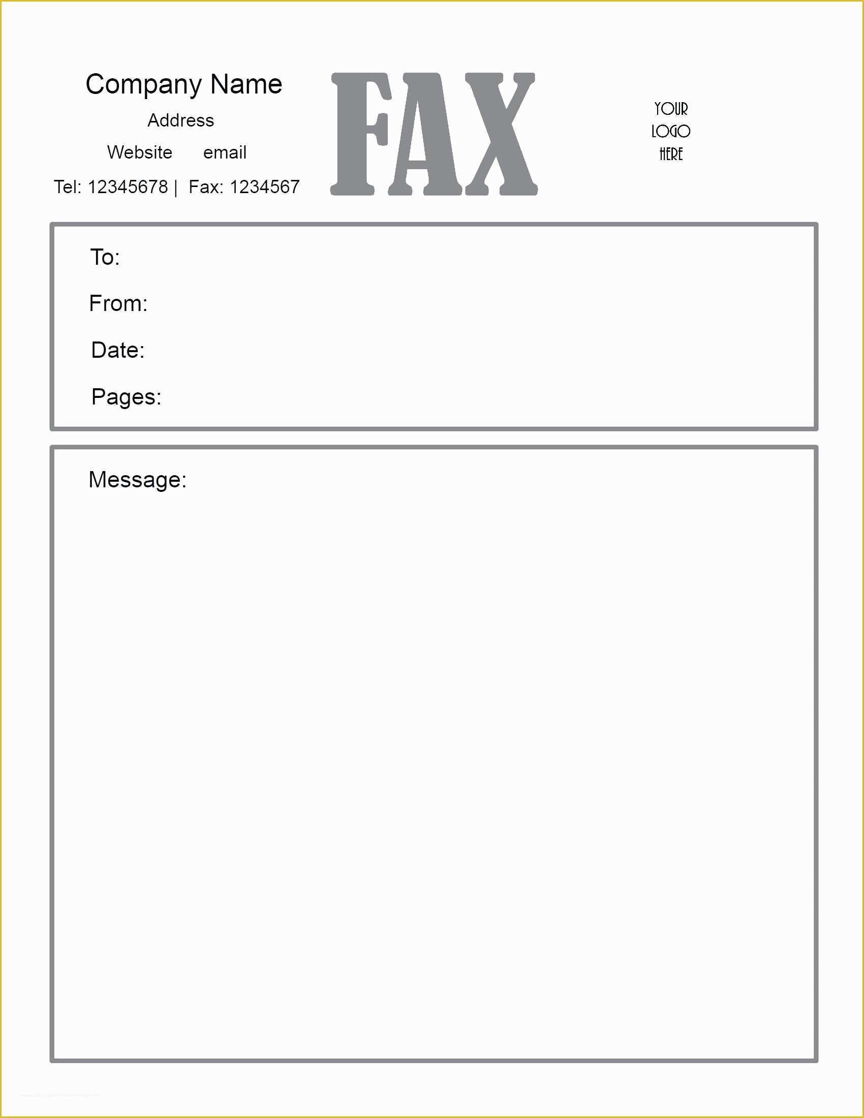 Free Printable Fax Cover Letter Template Of Fax Cover Sheet Pdf Free Download