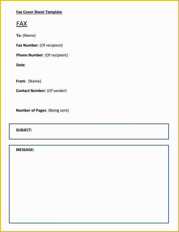 Free Printable Fax Cover Letter Template Of Fax Cover Sheet Template 6 Free Download In Word Pdf