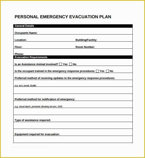 Free Printable Fire Escape Plan Template Of 10 Evacuation Plan Templates