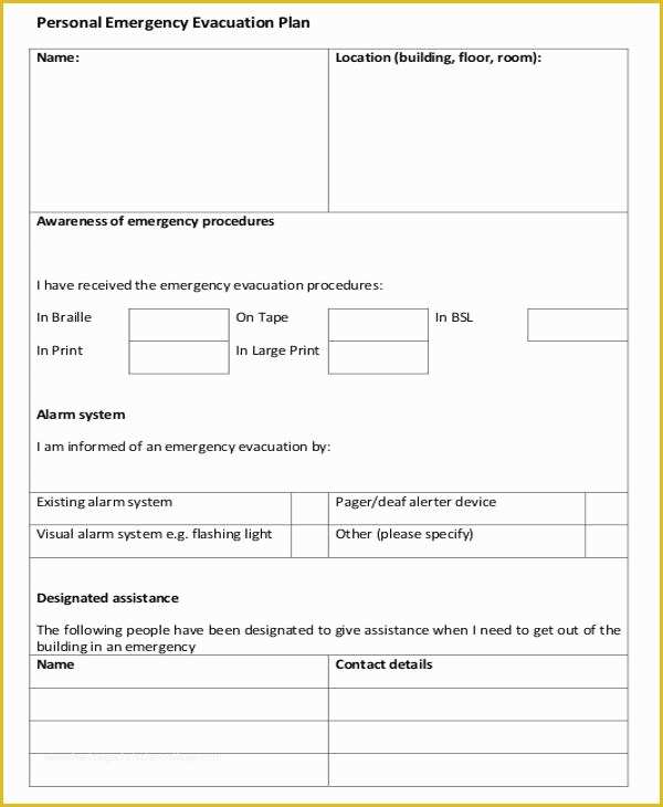 Free Printable Fire Escape Plan Template Of 11 Emergency Evacuation Plan Templates Sample Example