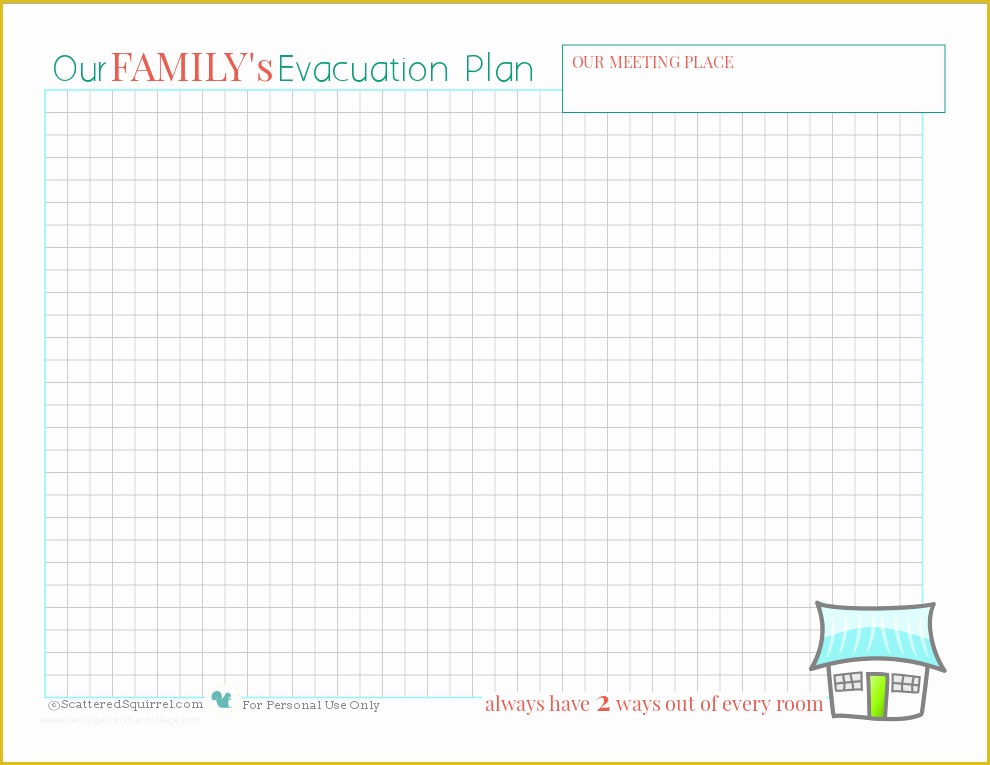 Free Printable Fire Escape Plan Template Of Best S Of Fire Escape Plan Template Family Fire
