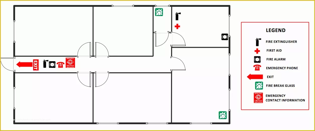 Free Printable Fire Escape Plan Template Of Fice Evacuation Plan