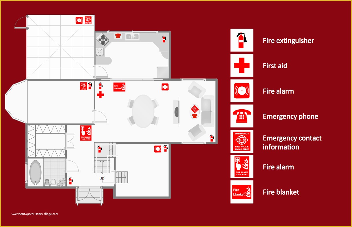 Free Printable Fire Escape Plan Template Of Fire and Emergency Plans solution