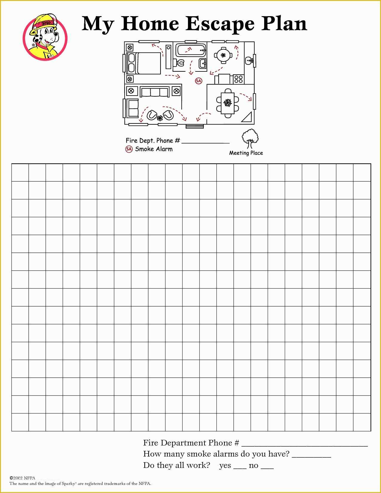 Free Printable Fire Escape Plan Template Of Fire Department Pre Plan Template Best Printable Fire