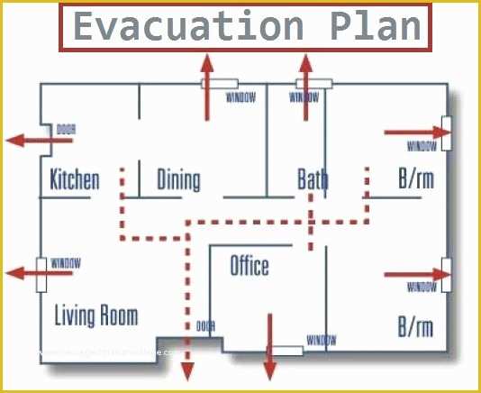 Free Printable Fire Escape Plan Template Of Flame Clipart Evacuation Plan Pencil and In Color Flame