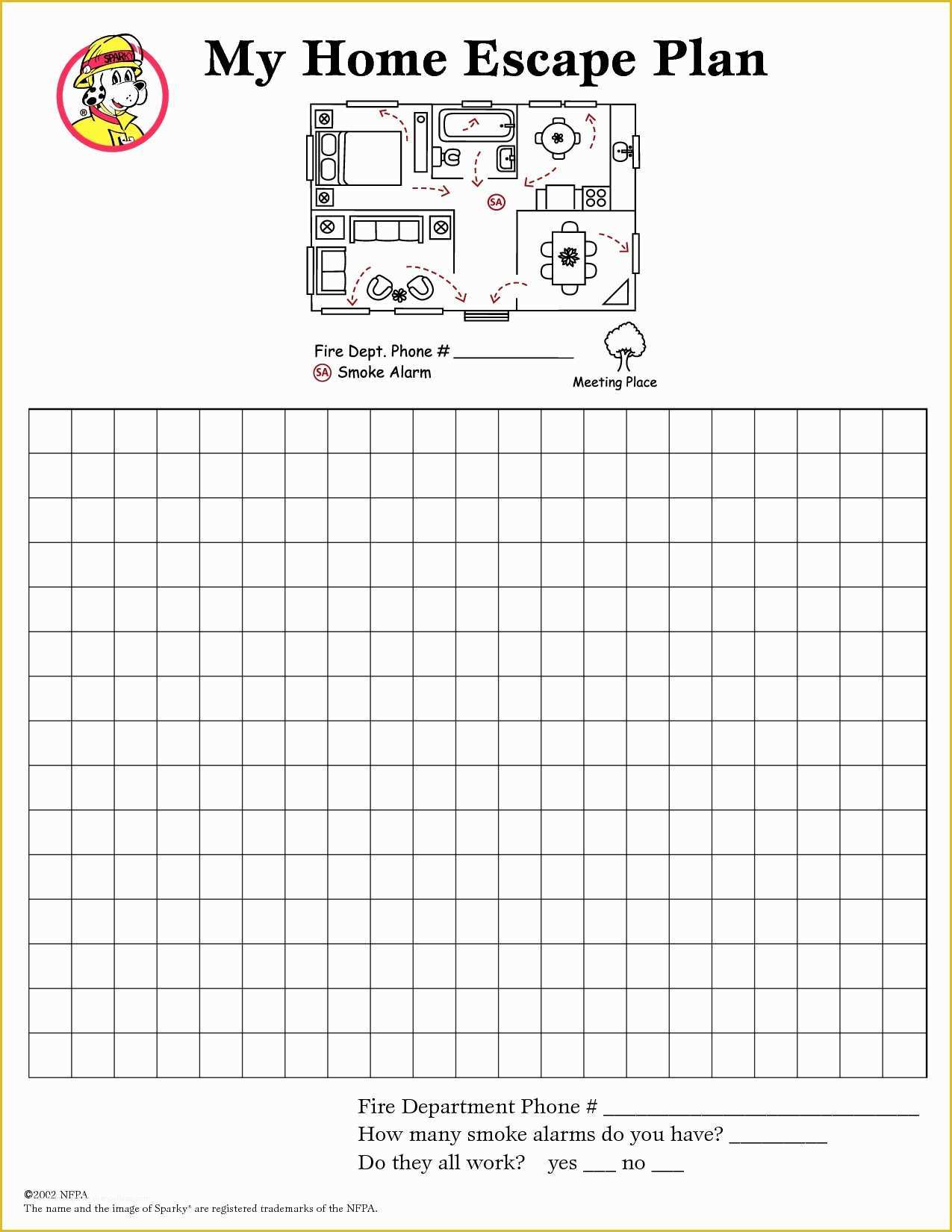 Free Printable Fire Escape Plan Template Of Printable Fire Escape Plan Template