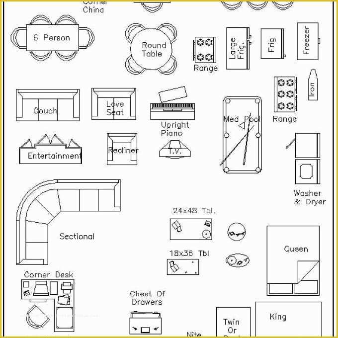 Free Printable Floor Plan Templates Of 25 Floor Plans for Furniture Dimensions Boyutlu Mimari