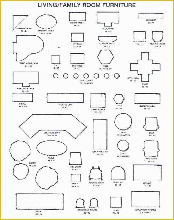 Free Printable Floor Plan Templates Of 8 Best Of Printable Furniture Templates Free