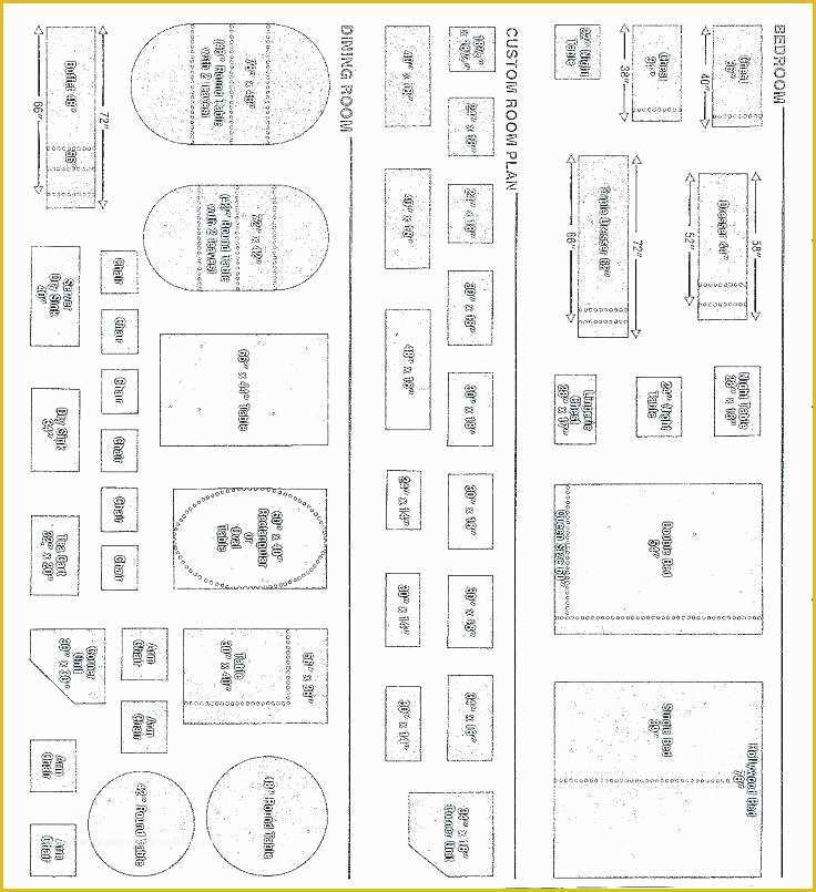 Free Printable Floor Plan Templates Of Free Furniture Templates to Print 1 4 Inch Scale Furniture