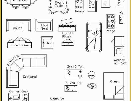 Free Printable Floor Plan Templates Of Free Printable Furniture Templates