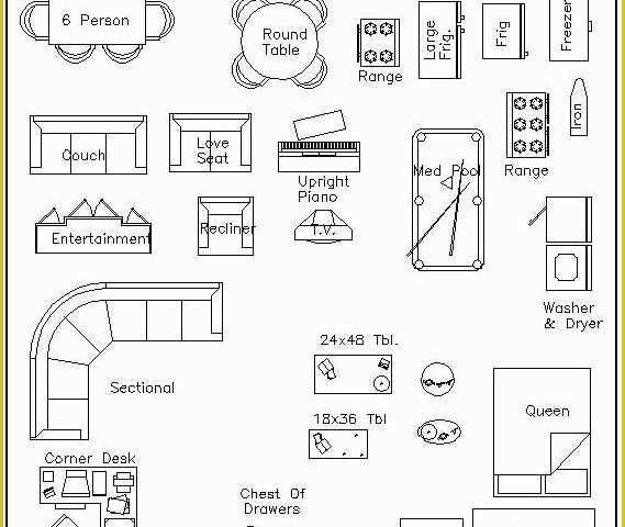 Free Printable Floor Plan Templates Of Free Printable Furniture Templates