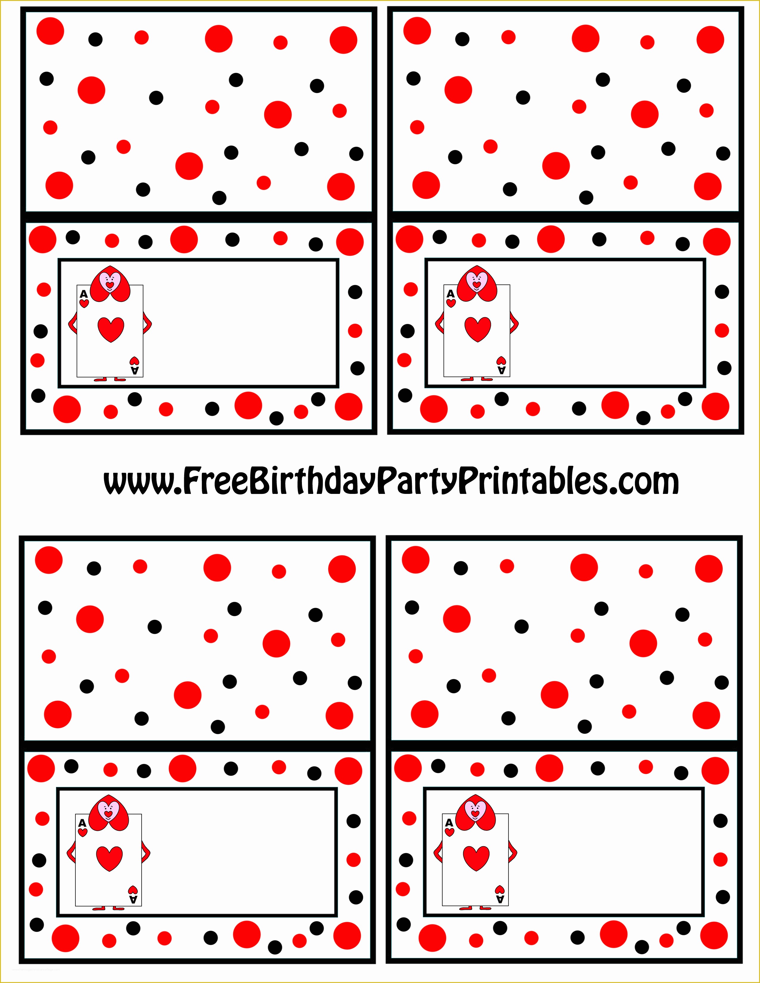 Free Printable Food Card Templates