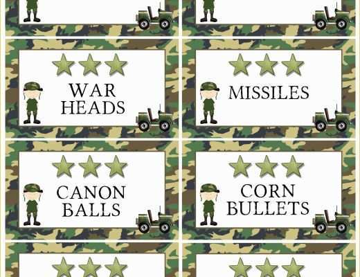 Free Printable Food Labels Templates Of Army Camo Tank Birthday Cake