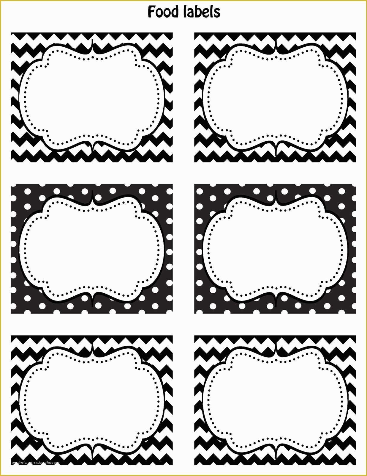 Free Printable Food Labels Templates Of Happy Friday Free Printable Food Labels