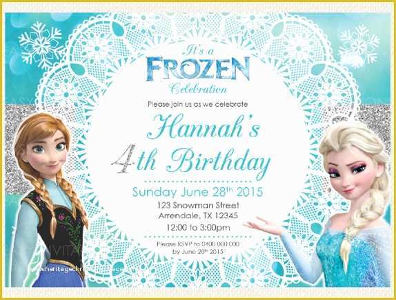 Free Printable Frozen Invitations Templates Of 12 Frozen Birthday Invitation Psd Ai Vector Eps