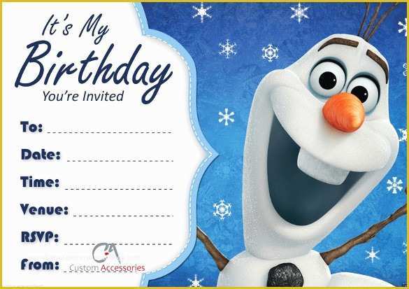 Free Printable Frozen Invitations Templates Of 23 Frozen Birthday Invitation Templates Psd Ai Vector