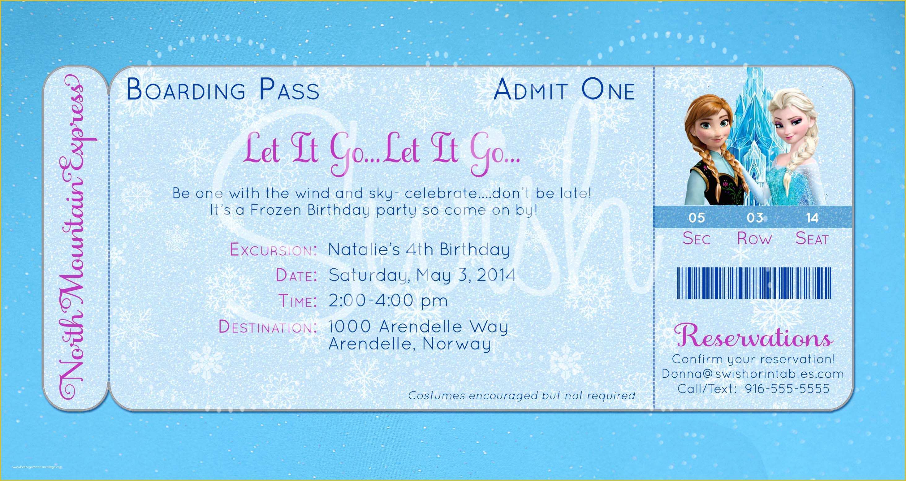 Free Printable Frozen Invitations Templates Of 8 Best Of Frozen Birthday Invitations Printable