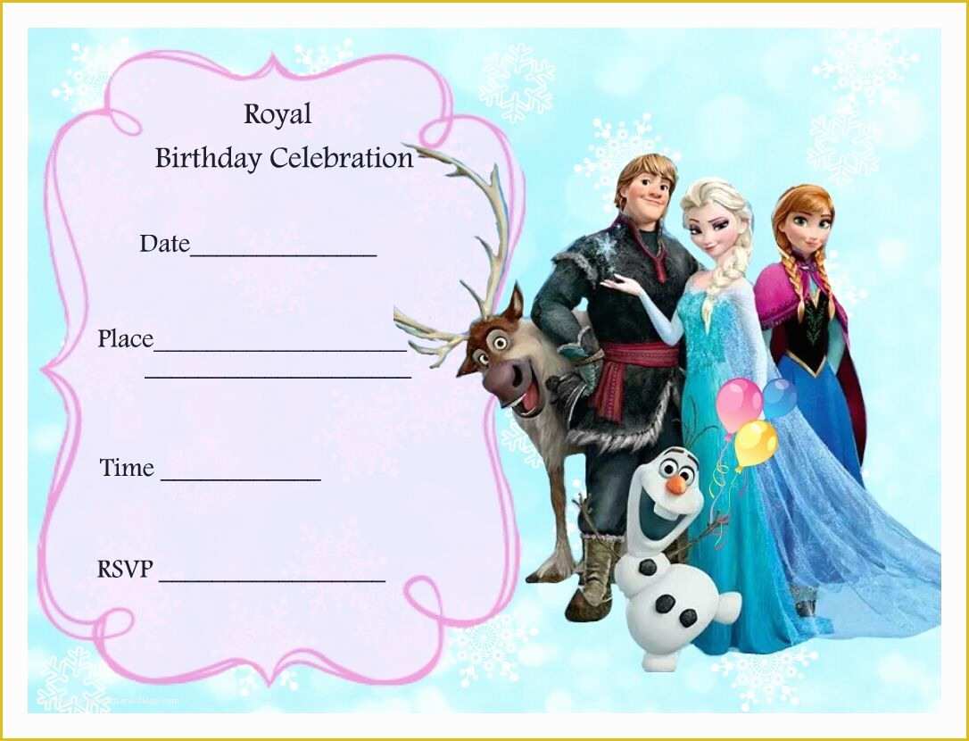 Free Printable Frozen Invitations Templates Of Free Frozen Party Invitations Frozen Party