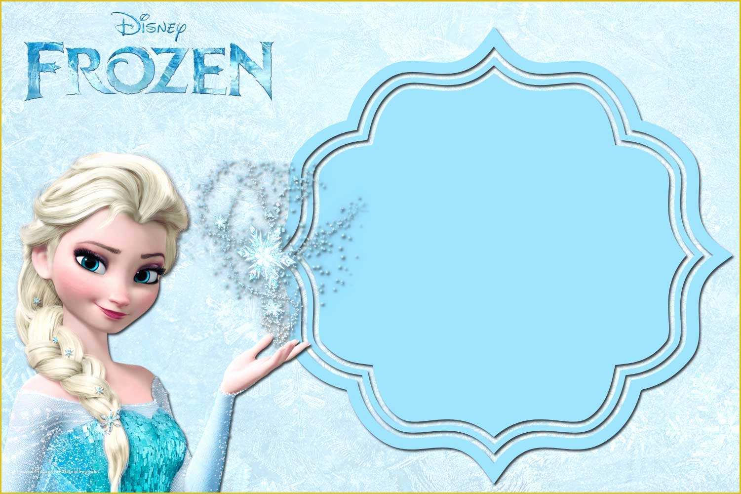 Free Printable Frozen Invitations Templates Of Free Printable Frozen Anna and Elsa Invitation Templates