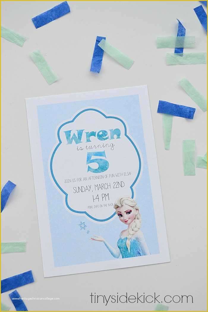 Free Printable Frozen Invitations Templates Of Free Printable Frozen Birthday Party Invitations