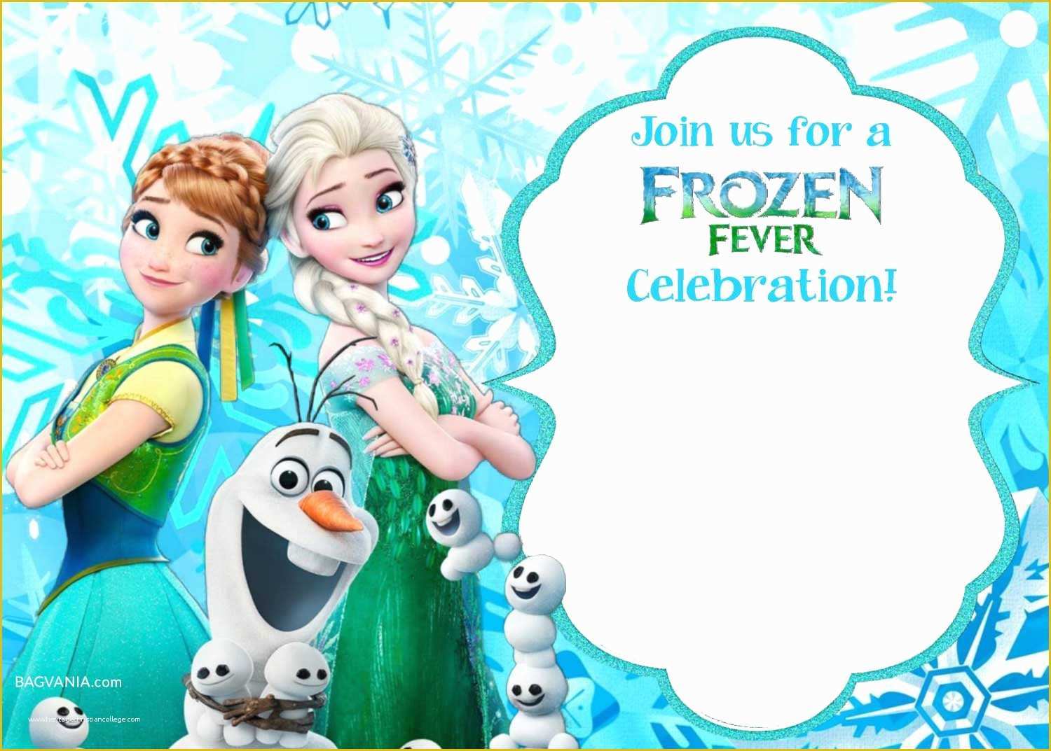 Free Printable Frozen Invitations Templates Of Free Printable Frozen Invitation Templates – Bagvania Free