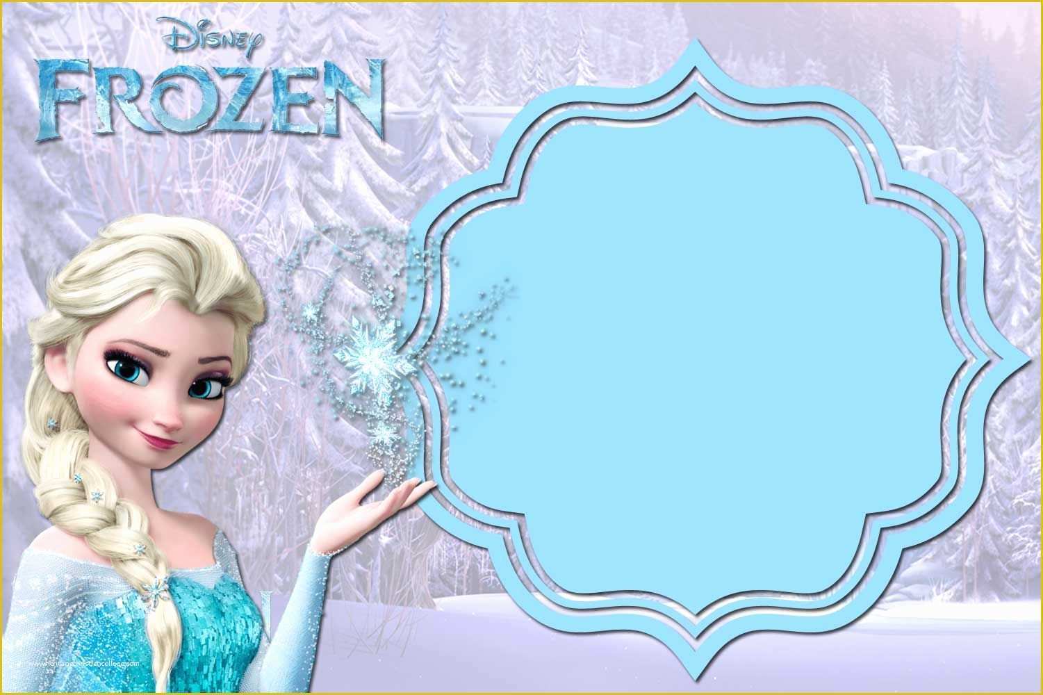 Free Printable Frozen Invitations Templates Of Free Printable Frozen Invitation Templates