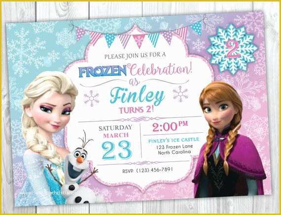 Free Printable Frozen Invitations Templates Of Frozen Birthday Invitation Printable Frozen Birthday