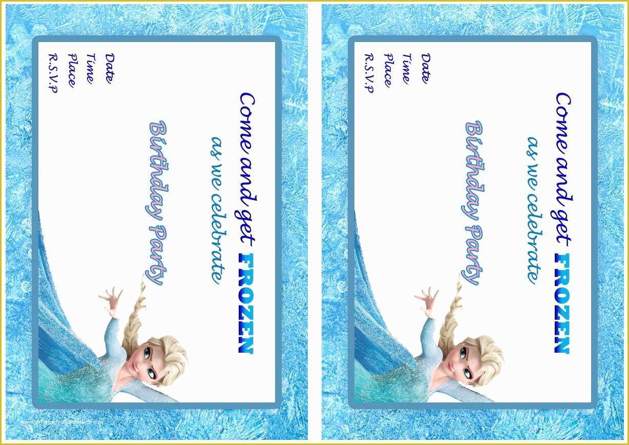 Free Printable Frozen Invitations Templates Of Frozen Birthday Invitations – Birthday Printable