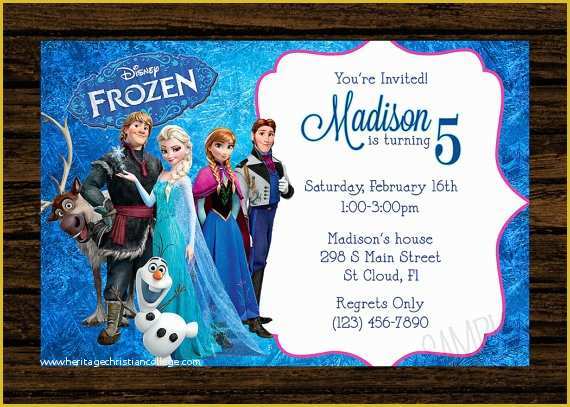 Free Printable Frozen Invitations Templates Of Frozen Birthday Party Invitations