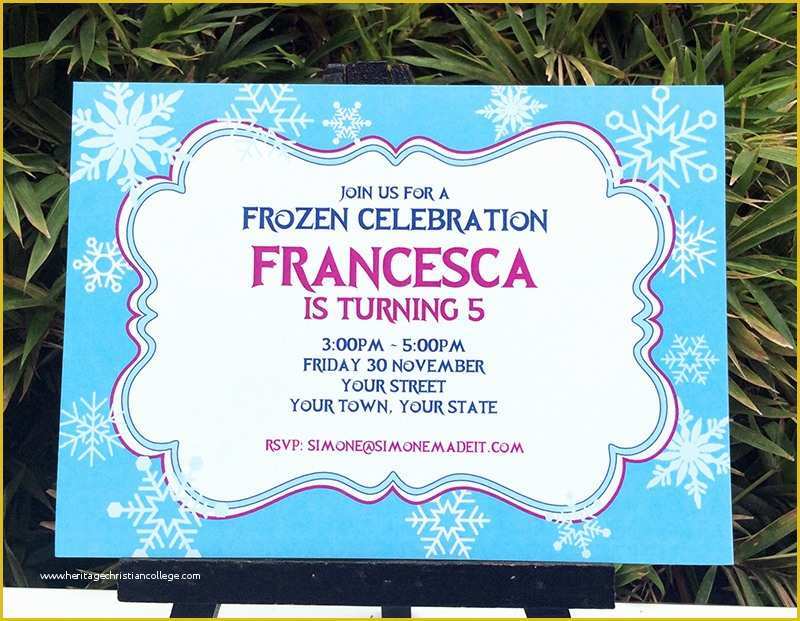 Free Printable Frozen Invitations Templates Of Frozen Birthday Party Printable Templates