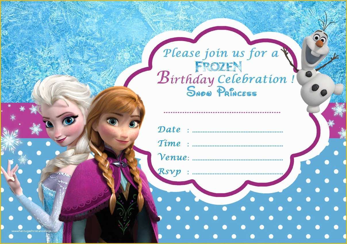 Free Printable Frozen Invitations Templates Of Frozen Free Printable Invitation Templates