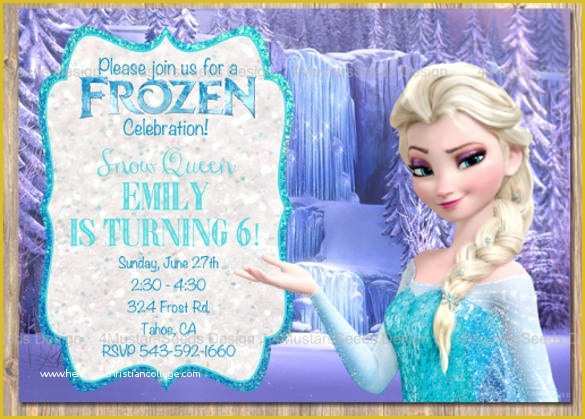 Free Printable Frozen Invitations Templates Of Frozen Invitation Template