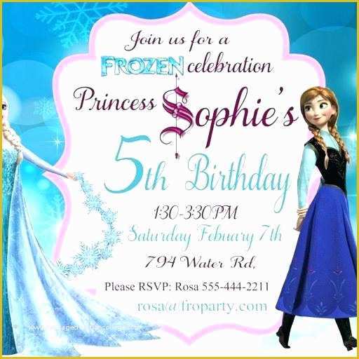 Free Printable Frozen Invitations Templates Of Frozen Invitations Birthday Invitation Templates Free