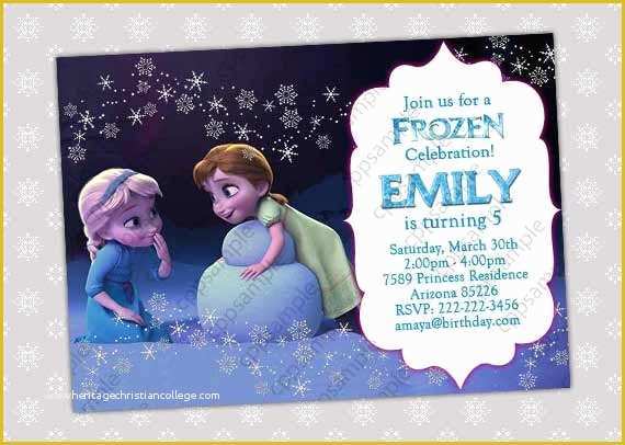 Free Printable Frozen Invitations Templates Of Items Similar to Frozen Invitation Frozen Birthday