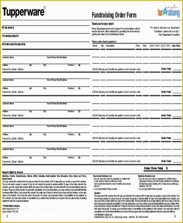 Free Printable Fundraiser order form Template Of 9 Printable order form Samples