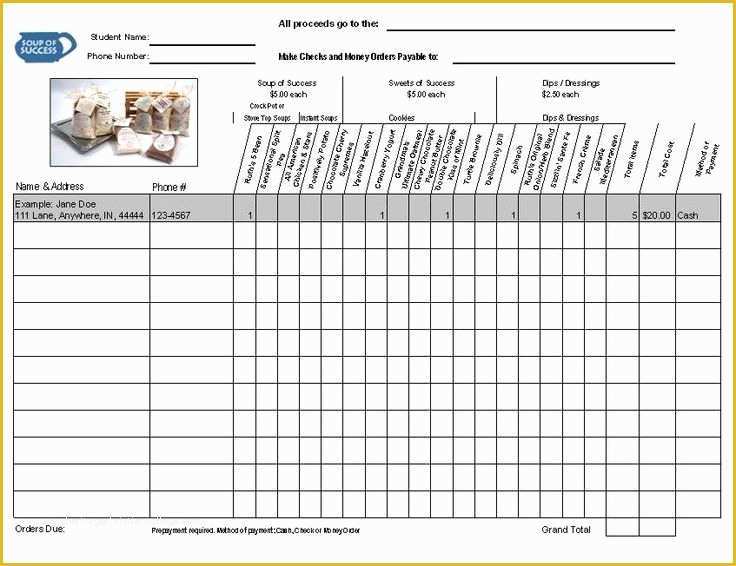 Free Printable Fundraiser order form Template Of Fundraiser order form