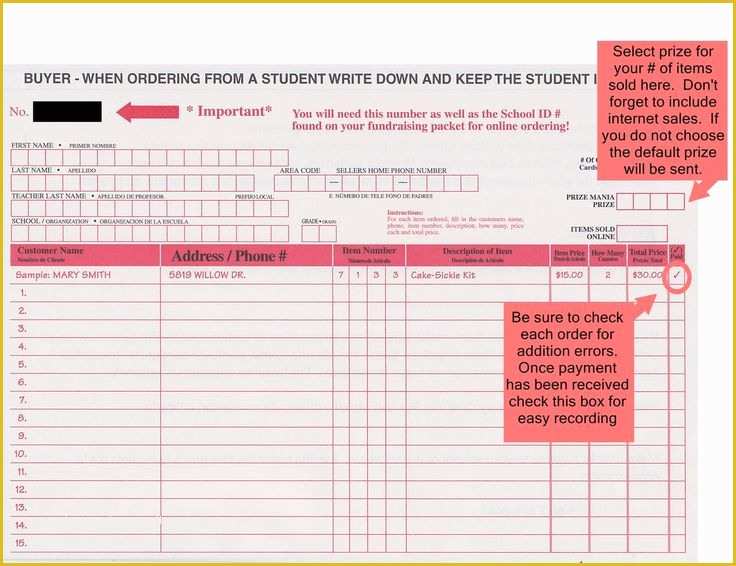 Free Printable Fundraiser order form Template Of Printable Fundraising order form Template