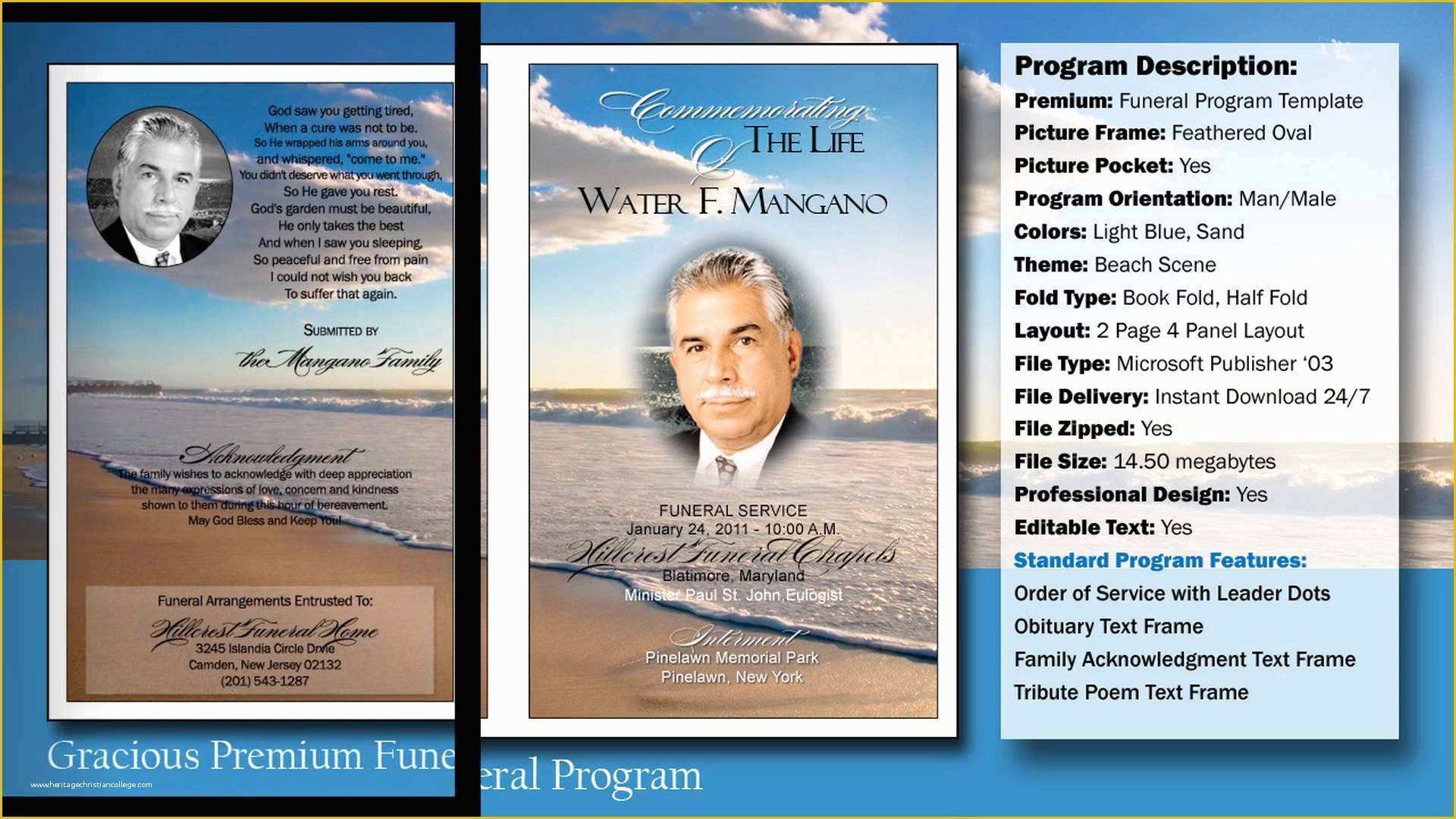 Free Printable Funeral Program Template Of Beautiful Free Printable Funeral Program Template