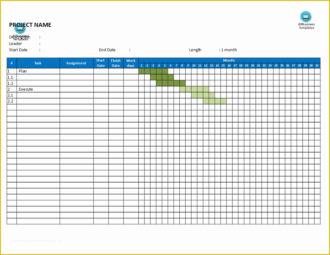 Free Printable Gantt Chart Template Of Free Gantt Chart Maandeliijkse Planning