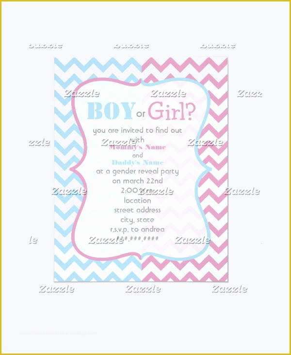 Free Printable Gender Reveal Invitation Templates Of 12 Gender Reveal Party Invitation Designs & Templates