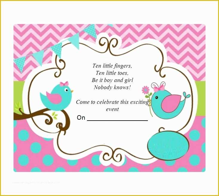 Free Printable Gender Reveal Invitation Templates Of 17 Free Gender Reveal Invitation Templates Template Lab