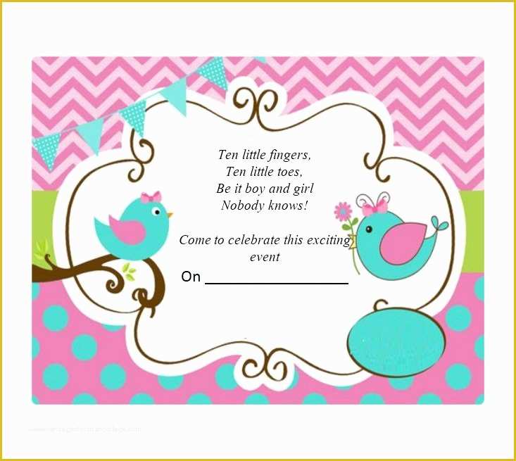 Free Printable Gender Reveal Invitation Templates Of 17 Free Gender Reveal Invitation Templates Template Lab