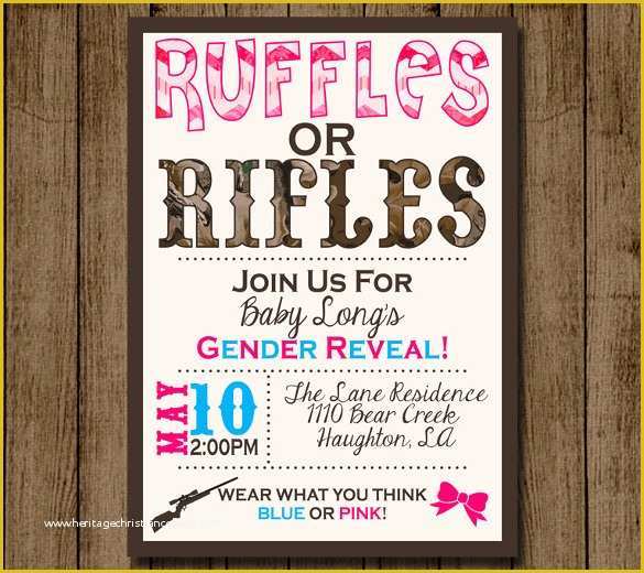 Free Printable Gender Reveal Invitation Templates Of 35 Gender Reveal Invitation Template