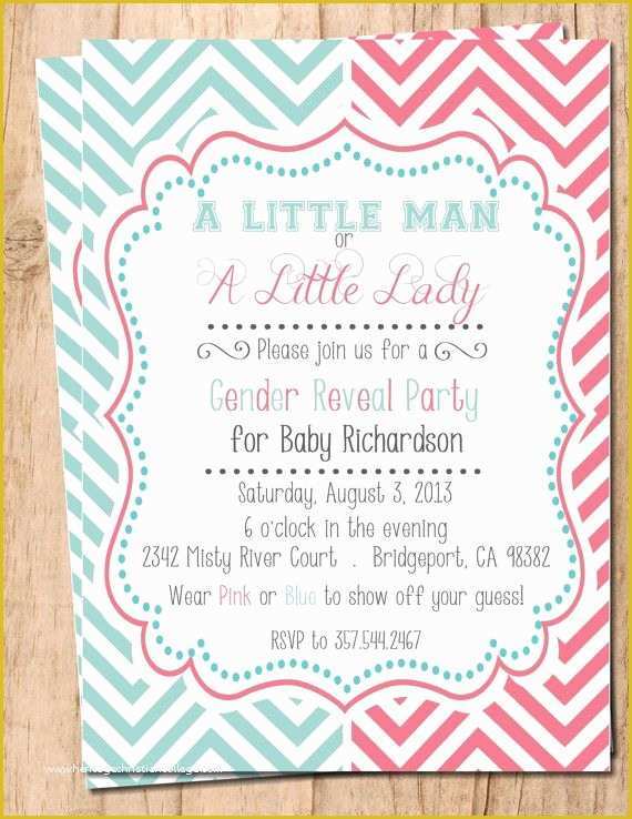 Free Printable Gender Reveal Invitation Templates Of Free Printable Gender Reveal Invitations